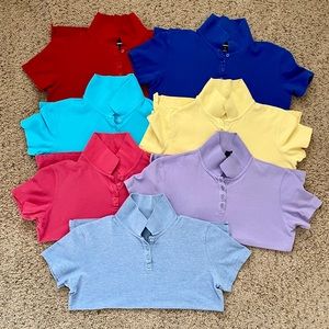 LOT of 7 Karen Scott Polo Shirts 🌸 EUC 🌸